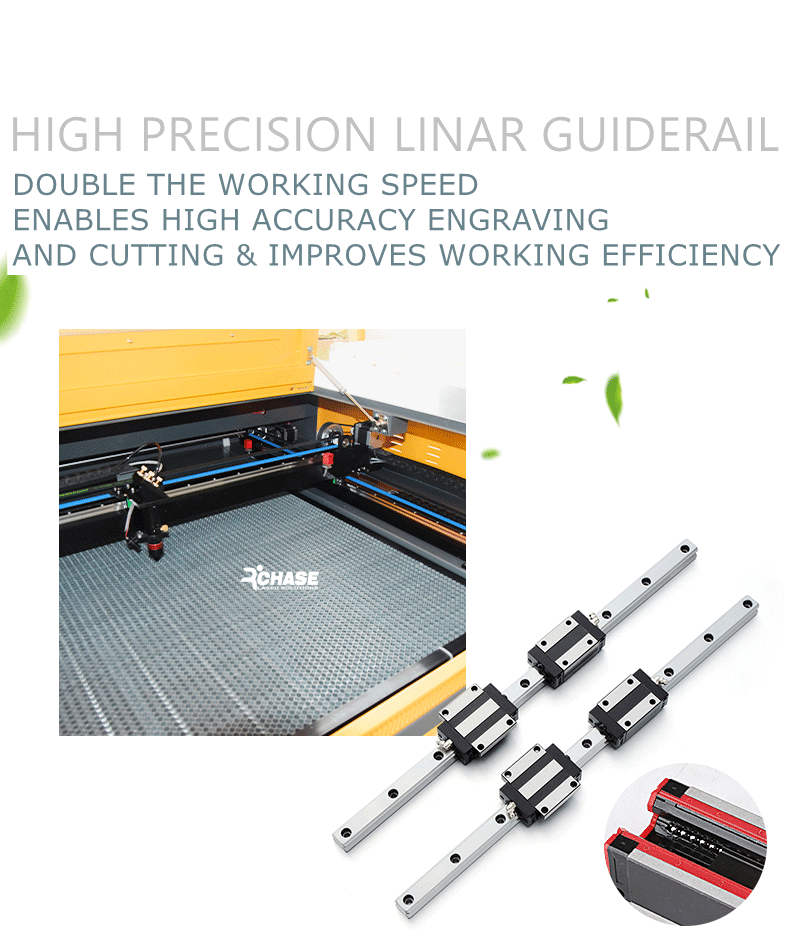 Rochase CO2 Laser Machine guiderail