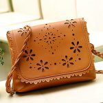 Laser leather bag hollowing cutting and engraving_Rochase Technology